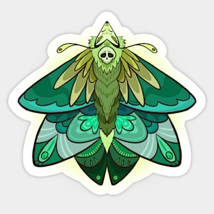 Deaths head Moth fox Sticker